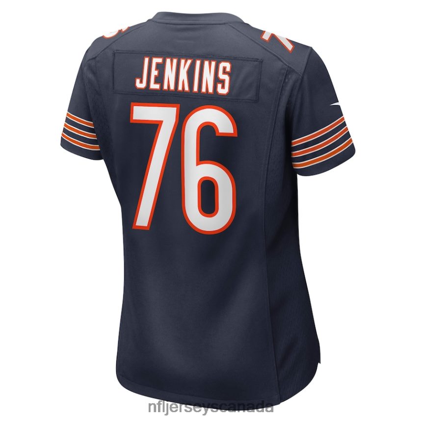 Women Chicago Bears Teven Jenkins Nike Navy Game Jersey Clothing NFL TBXFR66986