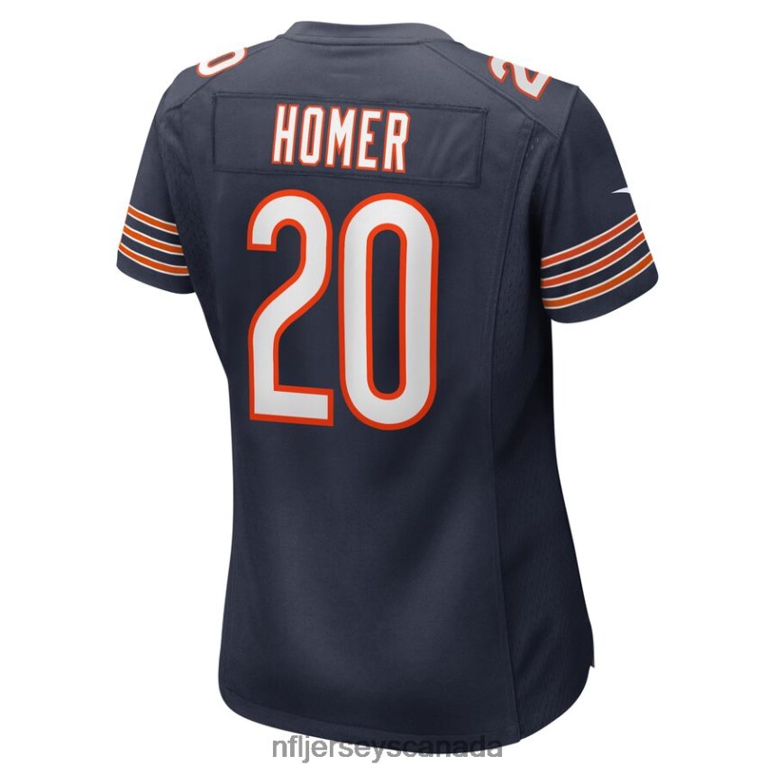 Women Chicago Bears Travis Homer Nike Navy Game Player Jersey Clothing NFL TBXFR64210