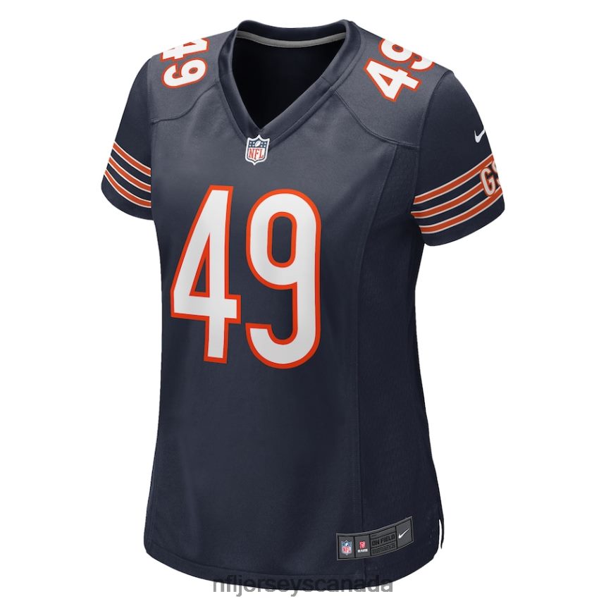 Women Chicago Bears Tremaine Edmunds Nike Navy Game Player Jersey Clothing NFL TBXFR62154
