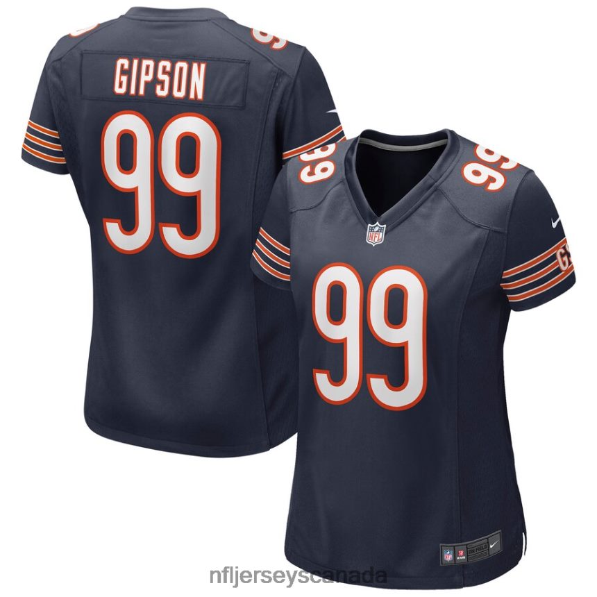 Women Chicago Bears Trevis Gipson Nike Navy Game Jersey Clothing NFL TBXFR66980