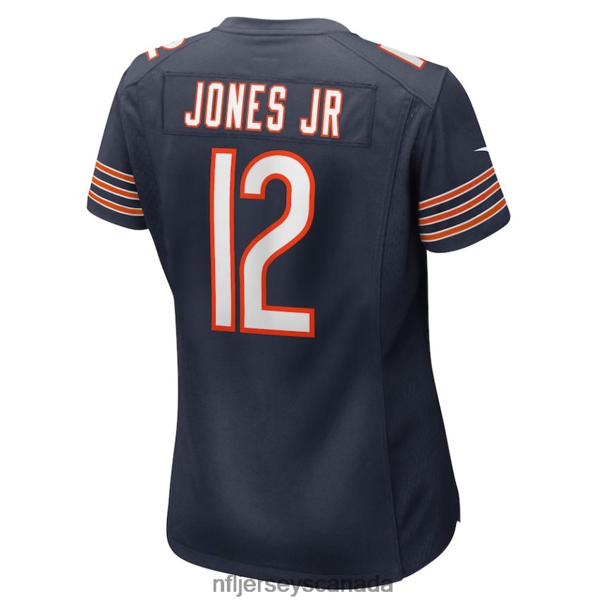 Women Chicago Bears Velus Jones Jr Nike Navy Game Player Jersey Clothing NFL TBXFR66848