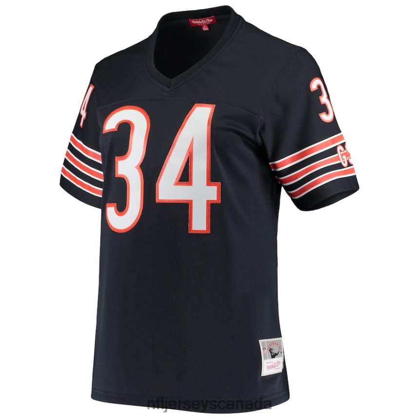 Women Chicago Bears Walter Payton Mitchell  Ness Navy 1985 Legacy Replica Jersey Clothing NFL TBXFR61295