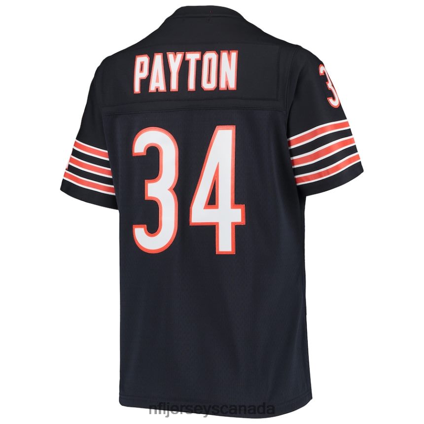Women Chicago Bears Walter Payton Mitchell  Ness Navy 1985 Legacy Replica Jersey Clothing NFL TBXFR61295