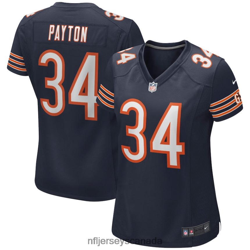 Women Chicago Bears Walter Payton Nike Navy Game Retired Player Jersey Clothing NFL TBXFR6394
