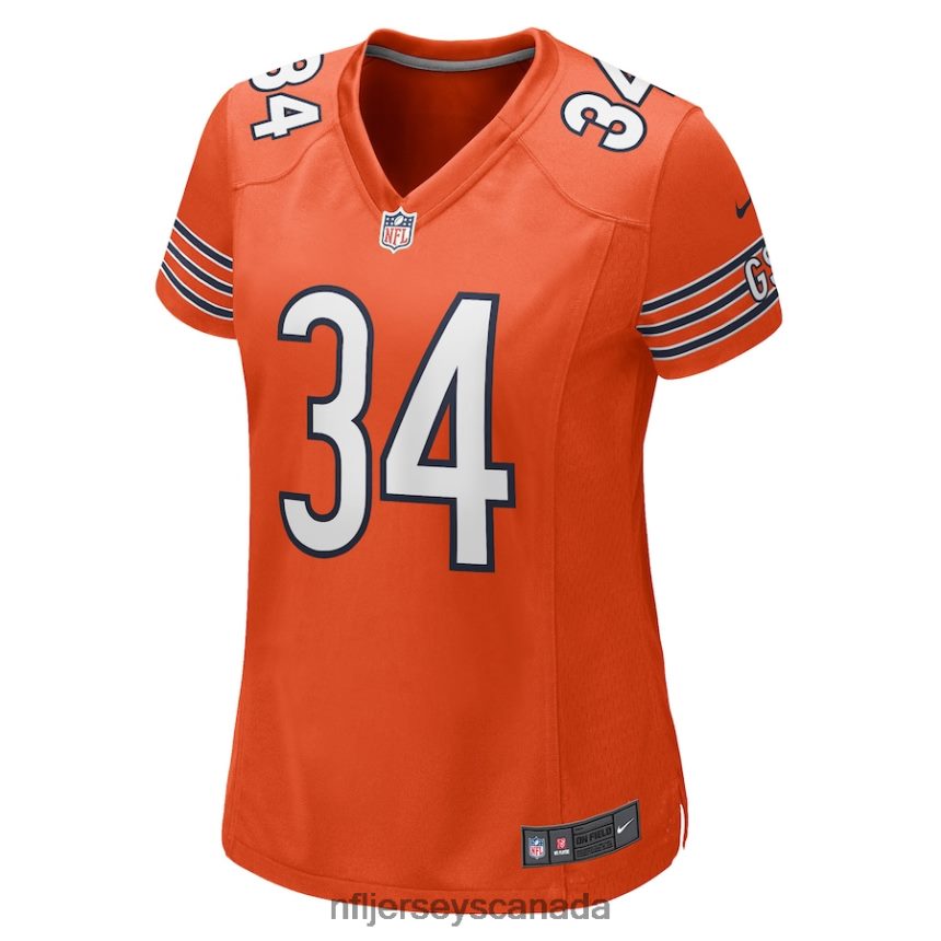 Women Chicago Bears Walter Payton Nike Orange Retired Player Jersey Clothing NFL TBXFR63271