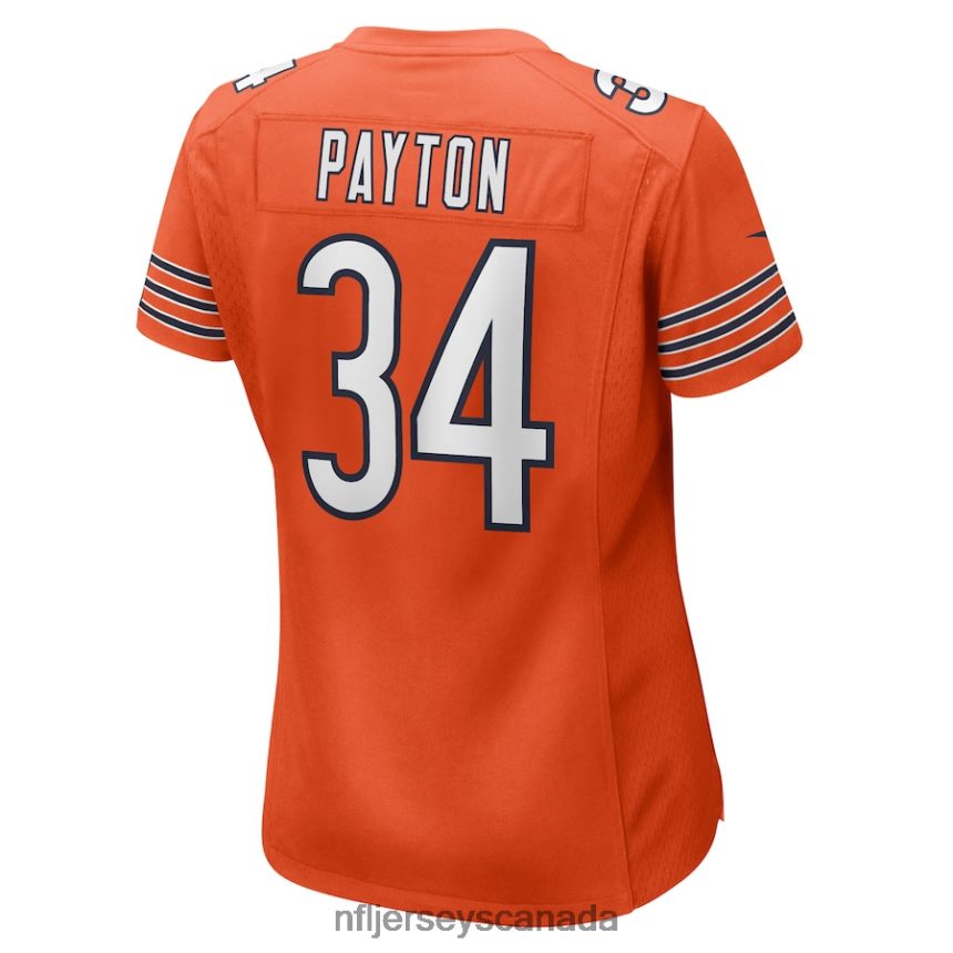Women Chicago Bears Walter Payton Nike Orange Retired Player Jersey Clothing NFL TBXFR63271