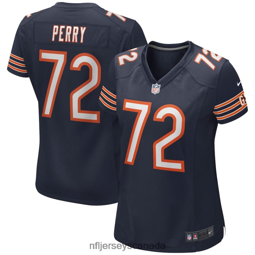 Women Chicago Bears William Perry Nike Navy Game Retired Player Jersey Clothing NFL TBXFR64263
