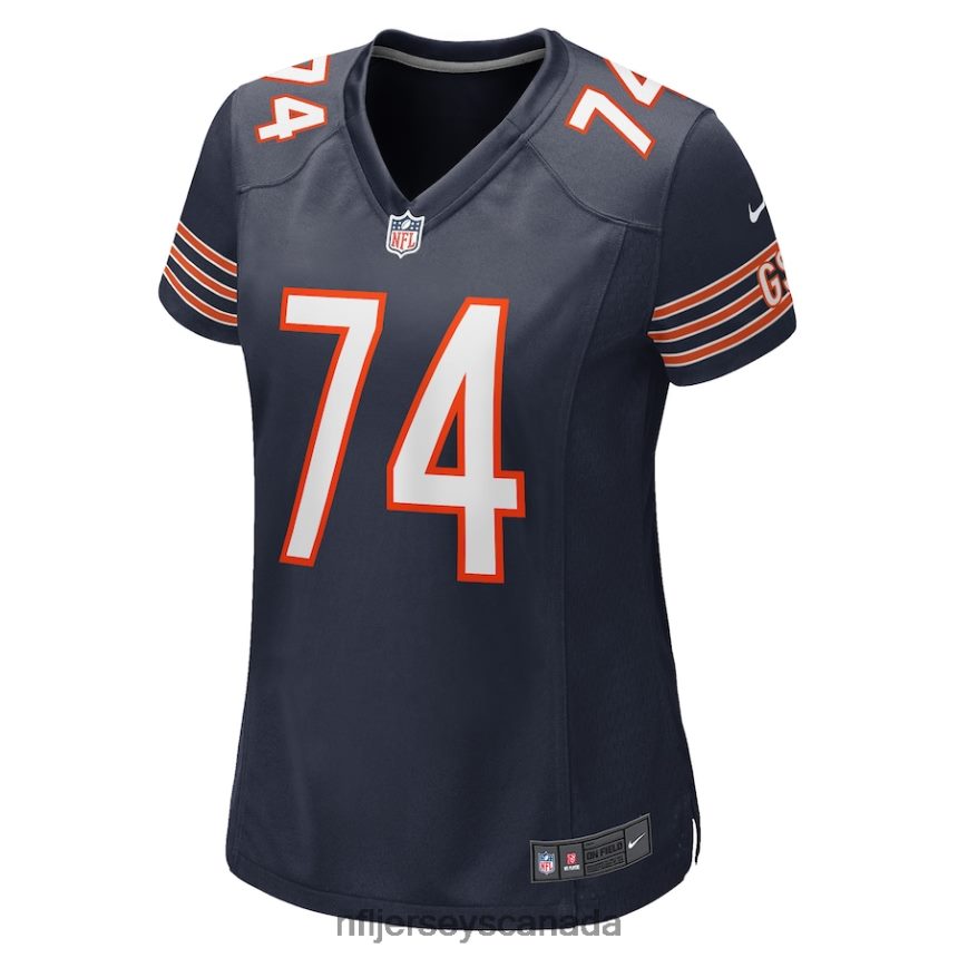 Women Chicago Bears Zachary Thomas Nike Navy Game Player Jersey Clothing NFL TBXFR65156