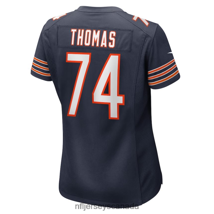 Women Chicago Bears Zachary Thomas Nike Navy Game Player Jersey Clothing NFL TBXFR65156