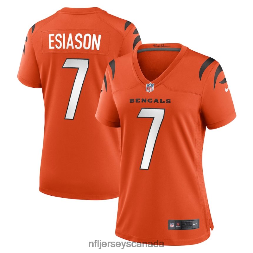 Women Cincinnati Bengals Boomer Esiason Nike Orange Retired Game Jersey Clothing NFL TBXFR65304