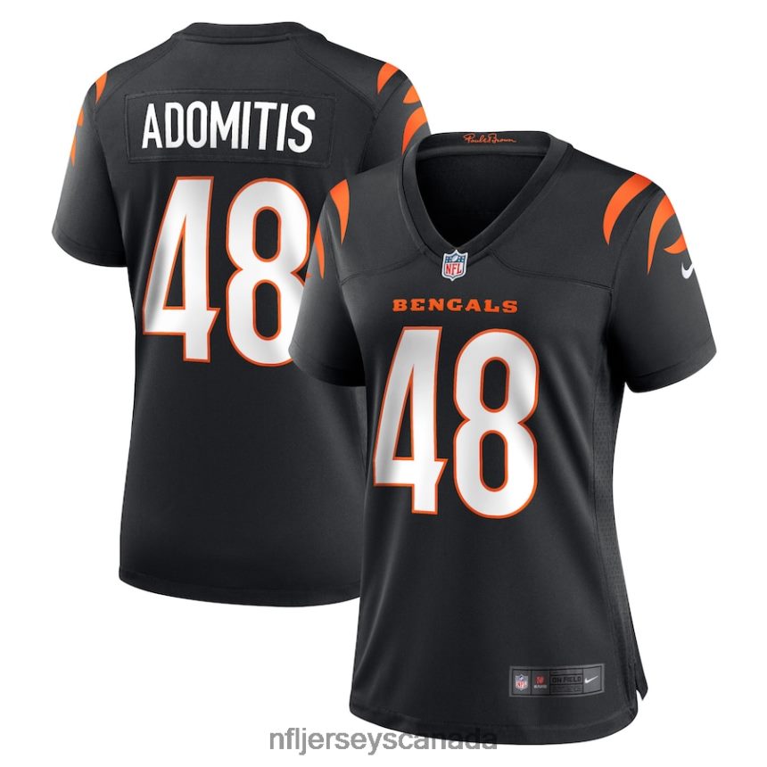 Women Cincinnati Bengals Cal Adomitis Nike Black Game Player Jersey Clothing NFL TBXFR66635