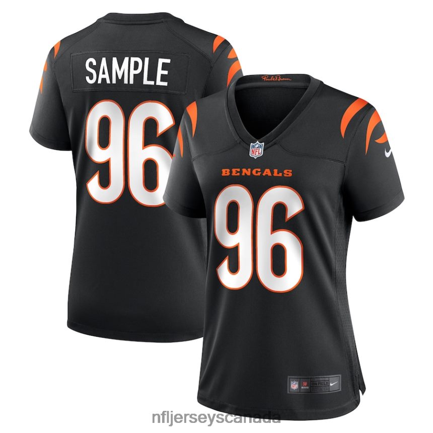 Women Cincinnati Bengals Cam Sample Nike Black Game Jersey Clothing NFL TBXFR66840