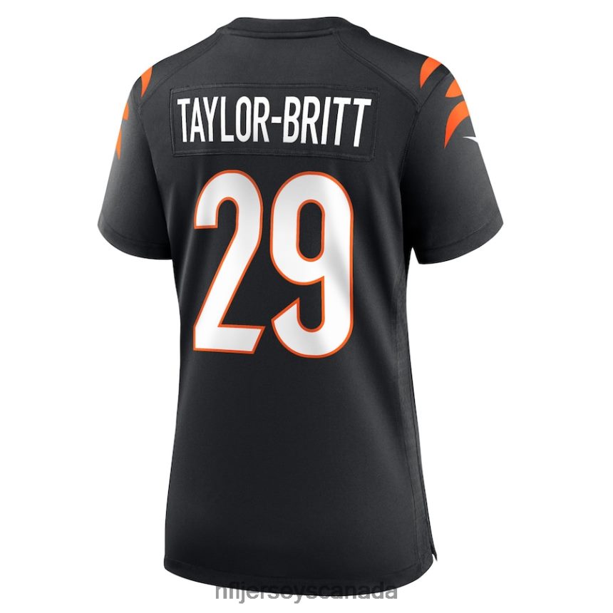 Women Cincinnati Bengals Cam Taylor-Britt Nike Black Game Player Jersey Clothing NFL TBXFR64218