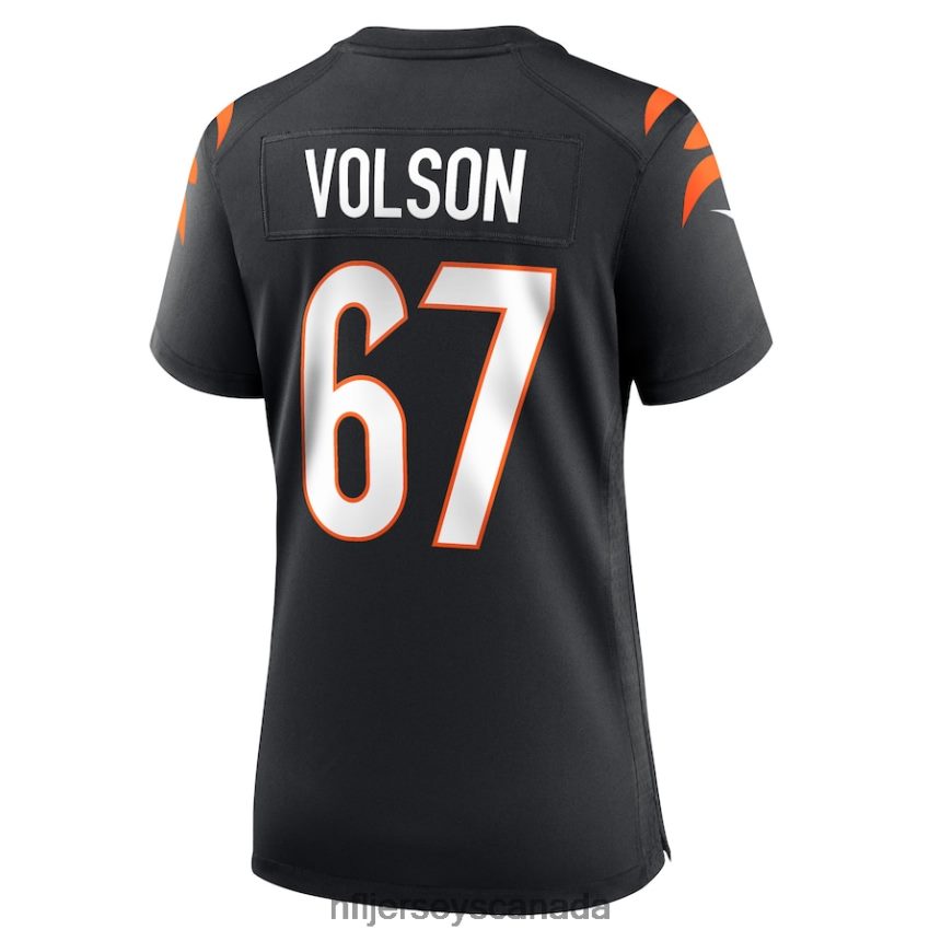 Women Cincinnati Bengals Cordell Volson Nike Black Game Player Jersey Clothing NFL TBXFR67056