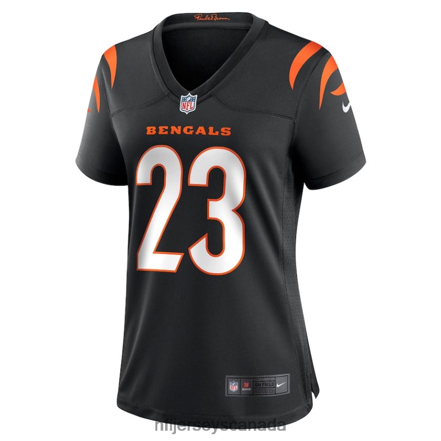 Women Cincinnati Bengals Daxton Hill Nike Black Player Game Jersey Clothing NFL TBXFR65857