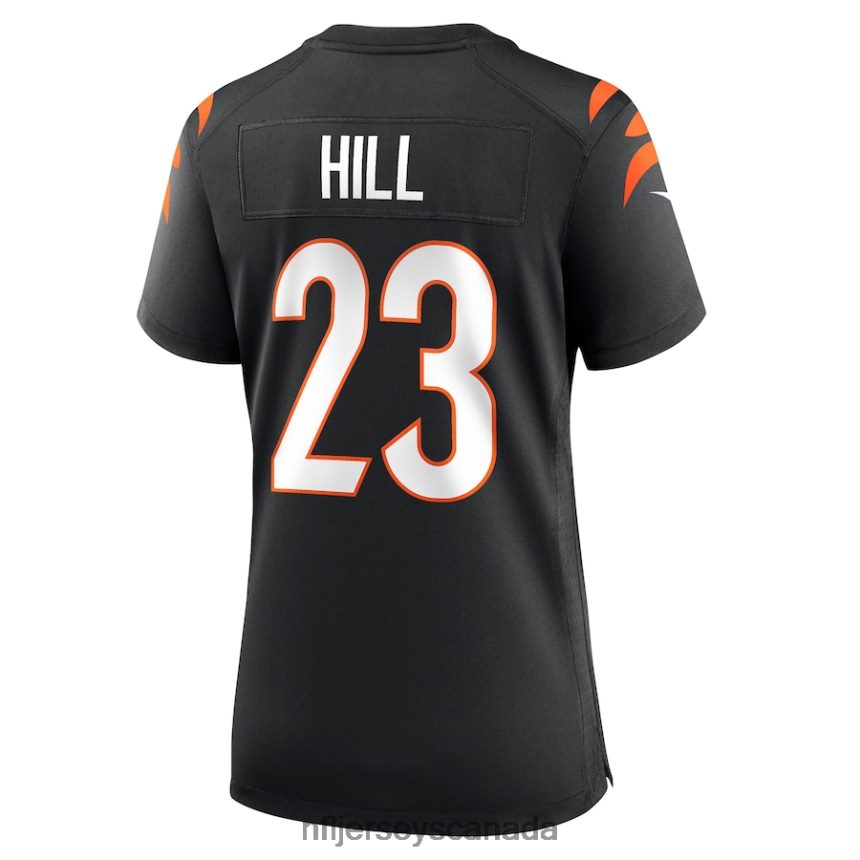 Women Cincinnati Bengals Daxton Hill Nike Black Player Game Jersey Clothing NFL TBXFR65857