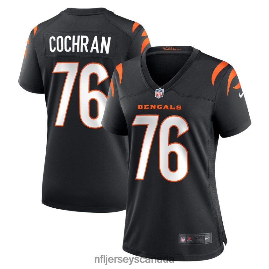 Women Cincinnati Bengals Devin Cochran Nike Black Game Player Jersey Clothing NFL TBXFR65902