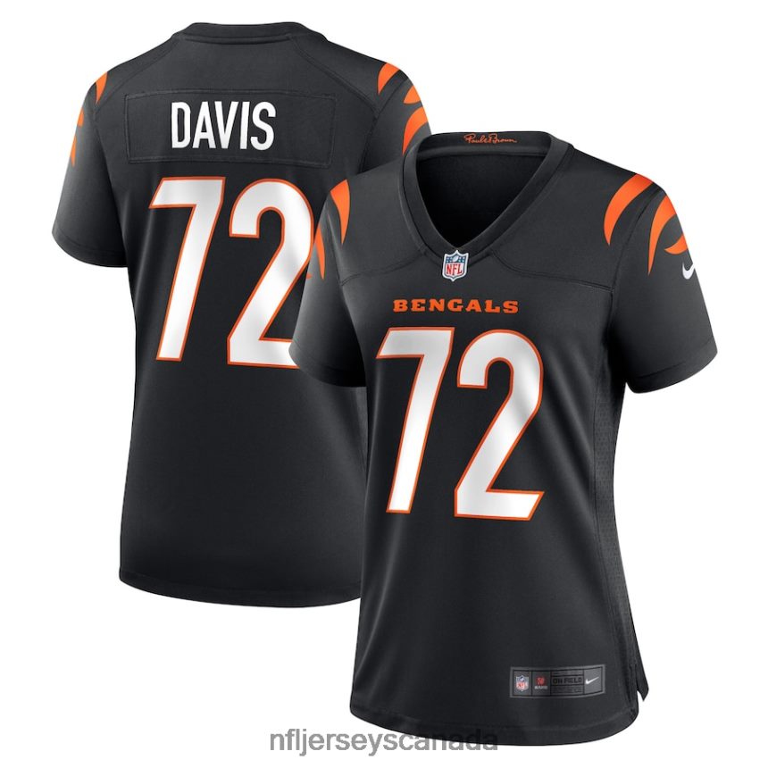Women Cincinnati Bengals Domenique Davis Nike Black Game Player Jersey Clothing NFL TBXFR66554