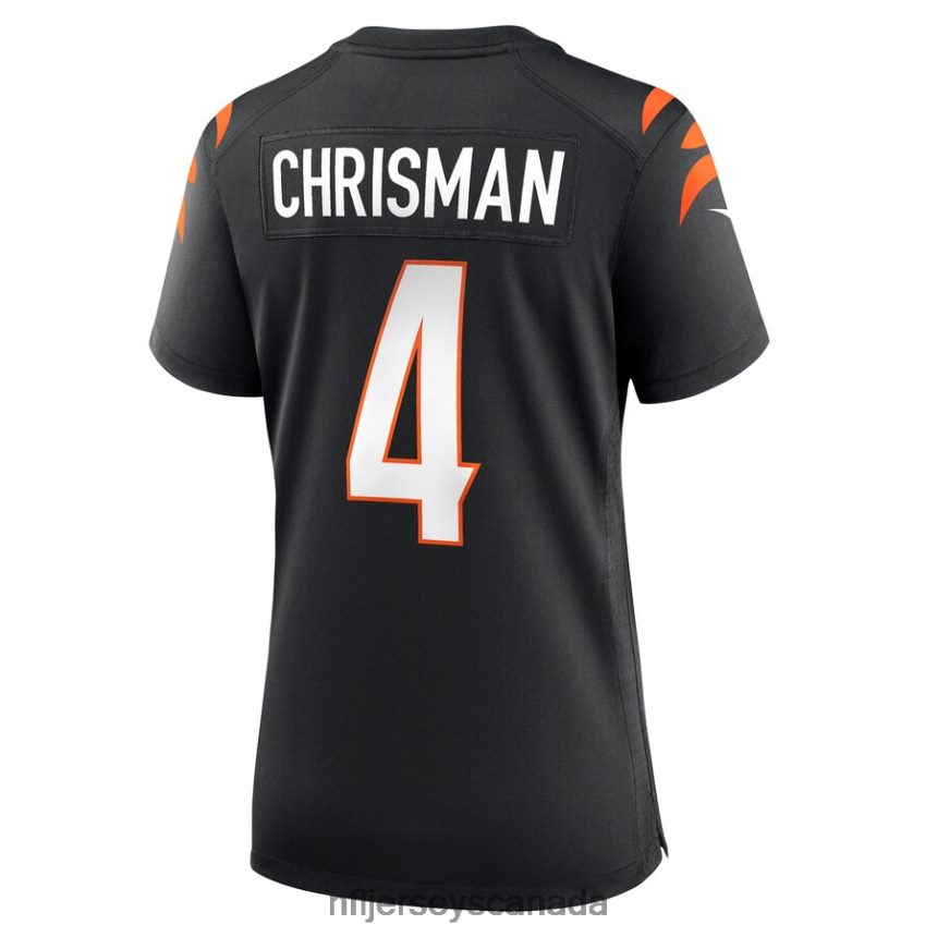 Women Cincinnati Bengals Drue Chrisman Nike Black Game Jersey Clothing NFL TBXFR65790