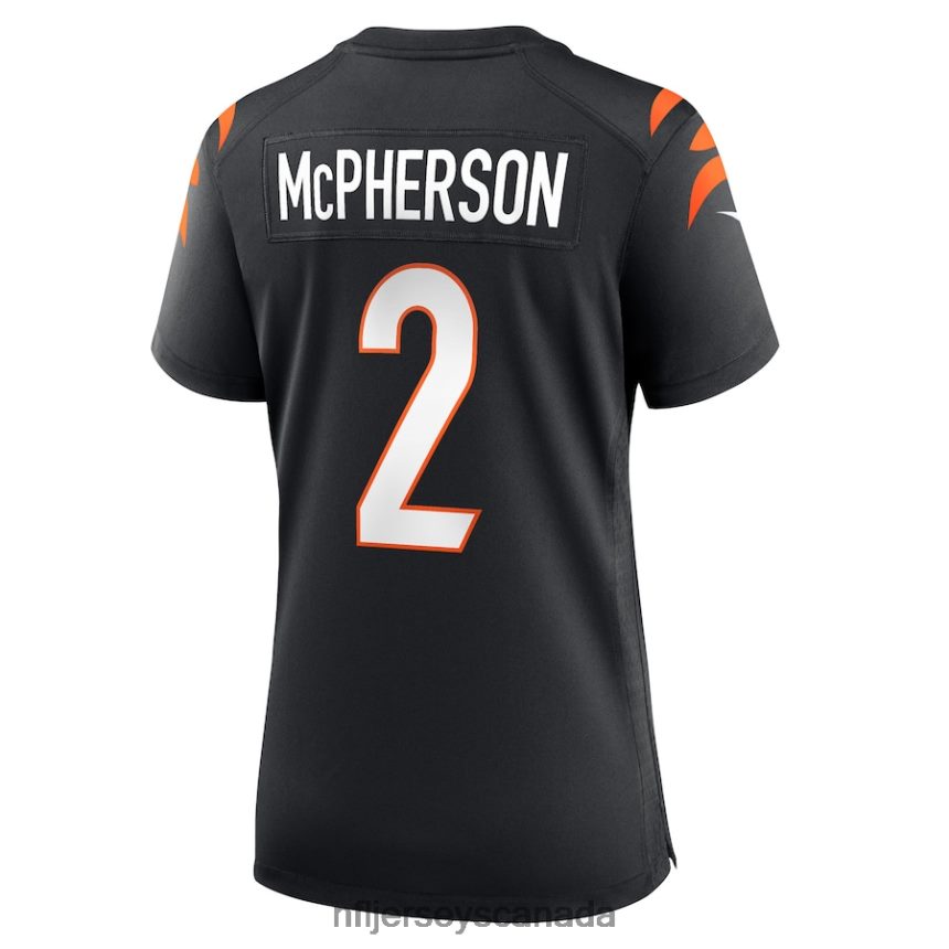 Women Cincinnati Bengals Evan McPherson Nike Black Game Jersey Clothing NFL TBXFR61081