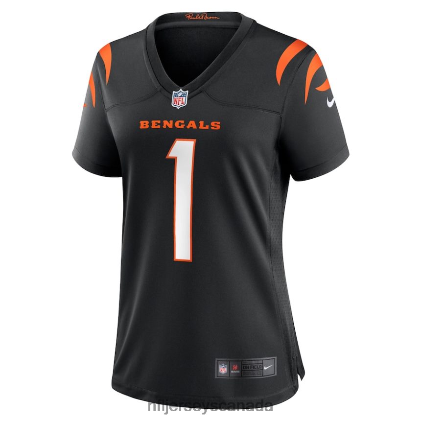 Women Cincinnati Bengals Ja\Marr Chase Nike Black Game Jersey Clothing NFL TBXFR6373