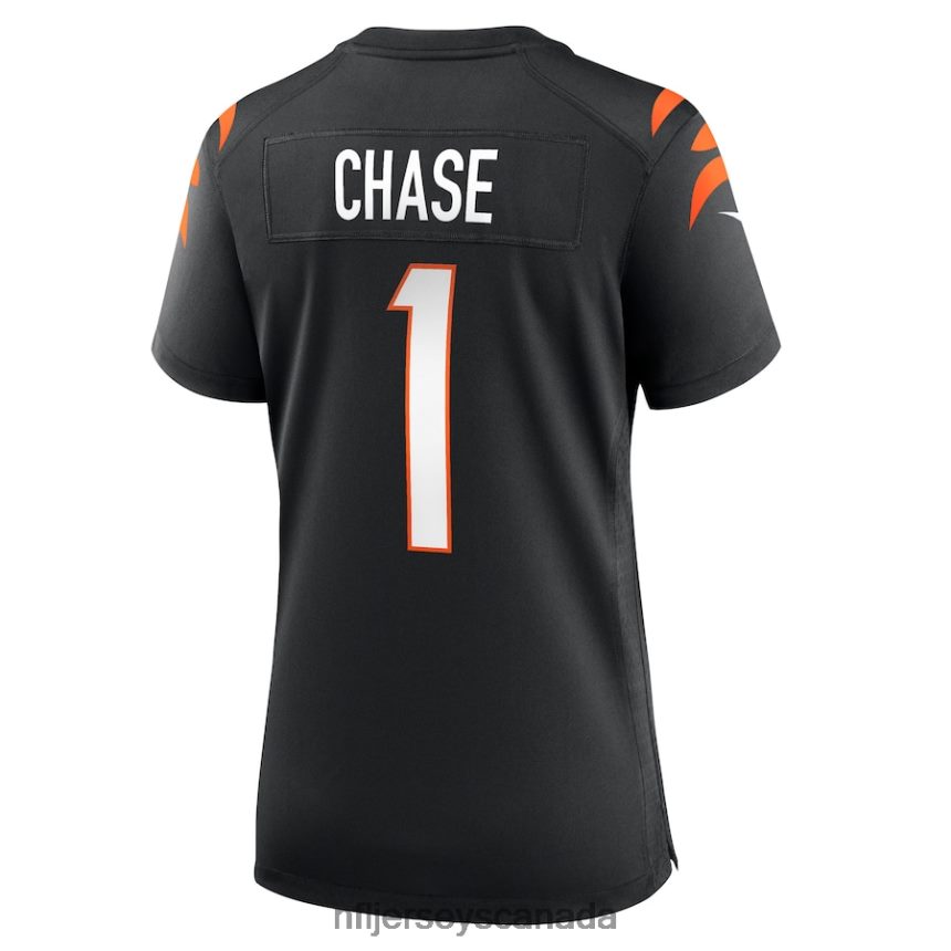 Women Cincinnati Bengals Ja\Marr Chase Nike Black Game Jersey Clothing NFL TBXFR6373