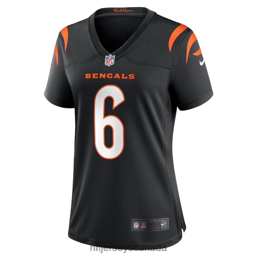 Women Cincinnati Bengals Jake Browning Nike Black Game Jersey Clothing NFL TBXFR66839