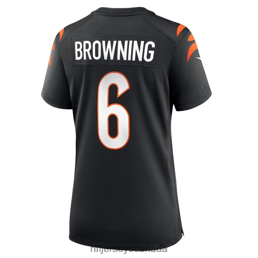 Women Cincinnati Bengals Jake Browning Nike Black Game Jersey Clothing NFL TBXFR66839