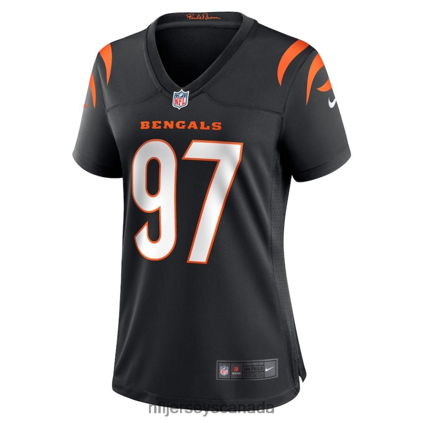 Women Cincinnati Bengals Jay Tufele Nike Black Game Player Jersey Clothing NFL TBXFR66938