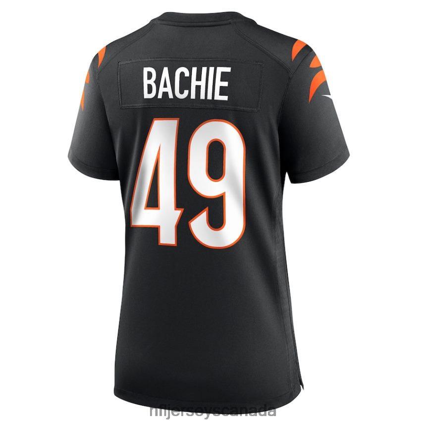 Women Cincinnati Bengals Joe Bachie Nike Black Game Jersey Clothing NFL TBXFR66844