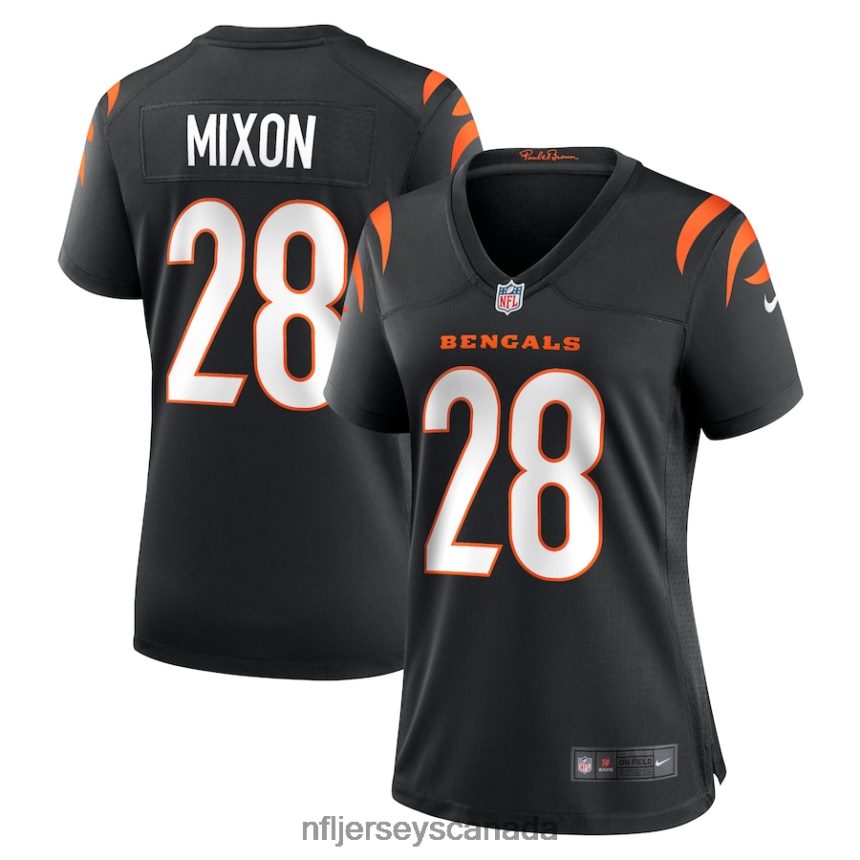 Women Cincinnati Bengals Joe Mixon Nike Black Game Jersey Clothing NFL TBXFR63427