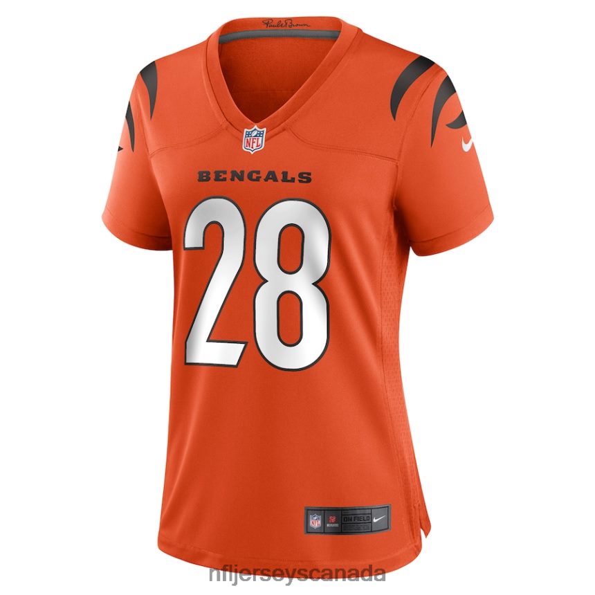 Women Cincinnati Bengals Joe Mixon Nike Orange Game Jersey Clothing NFL TBXFR63230