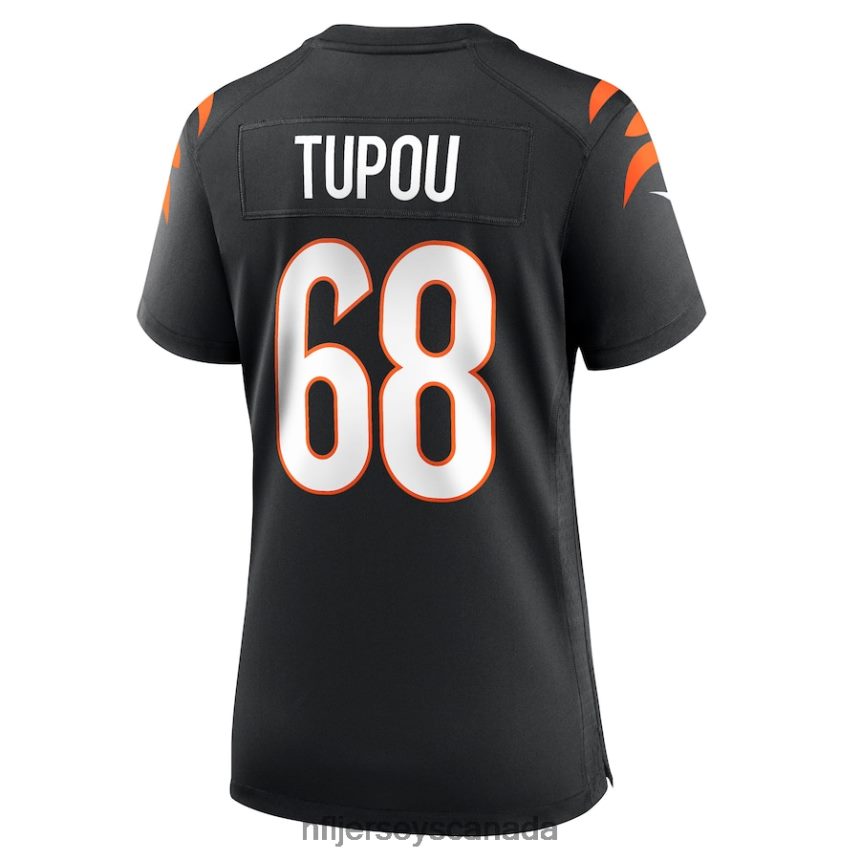 Women Cincinnati Bengals Josh Tupou Nike Black Game Player Jersey Clothing NFL TBXFR66344