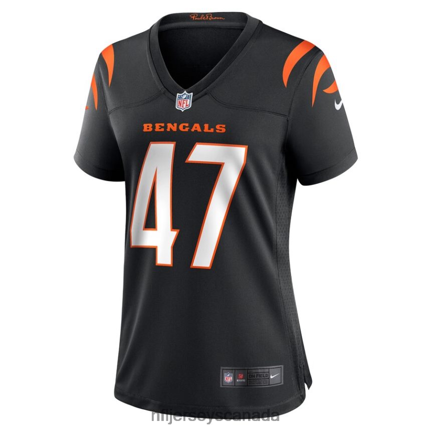 Women Cincinnati Bengals Keandre Jones Nike Black Game Jersey Clothing NFL TBXFR66394