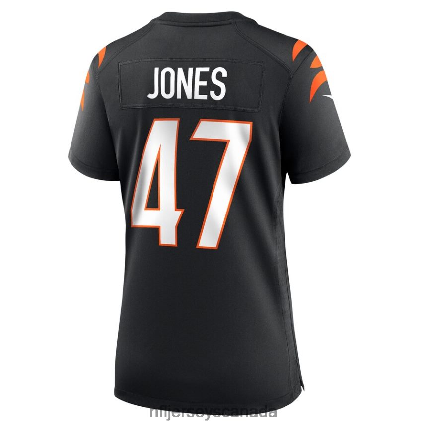 Women Cincinnati Bengals Keandre Jones Nike Black Game Jersey Clothing NFL TBXFR66394