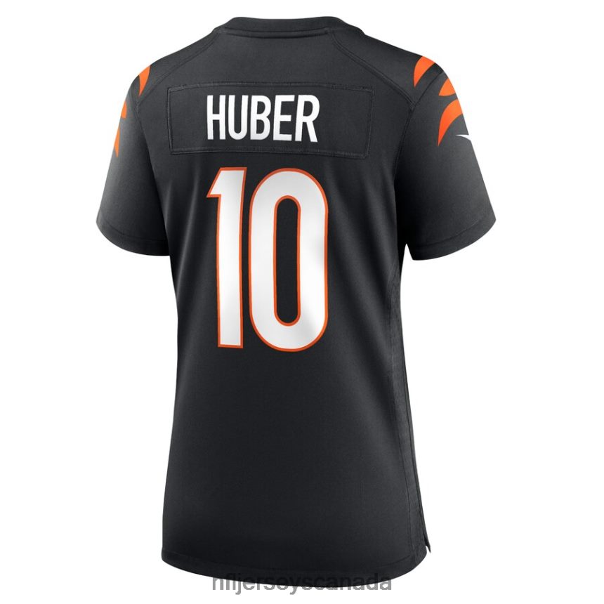Women Cincinnati Bengals Kevin Huber Nike Black Game Jersey Clothing NFL TBXFR66561