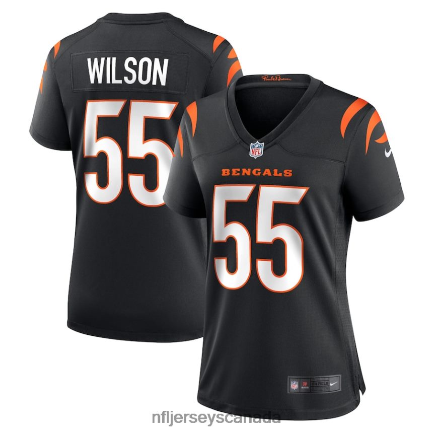 Women Cincinnati Bengals Logan Wilson Nike Black Game Jersey Clothing NFL TBXFR65820