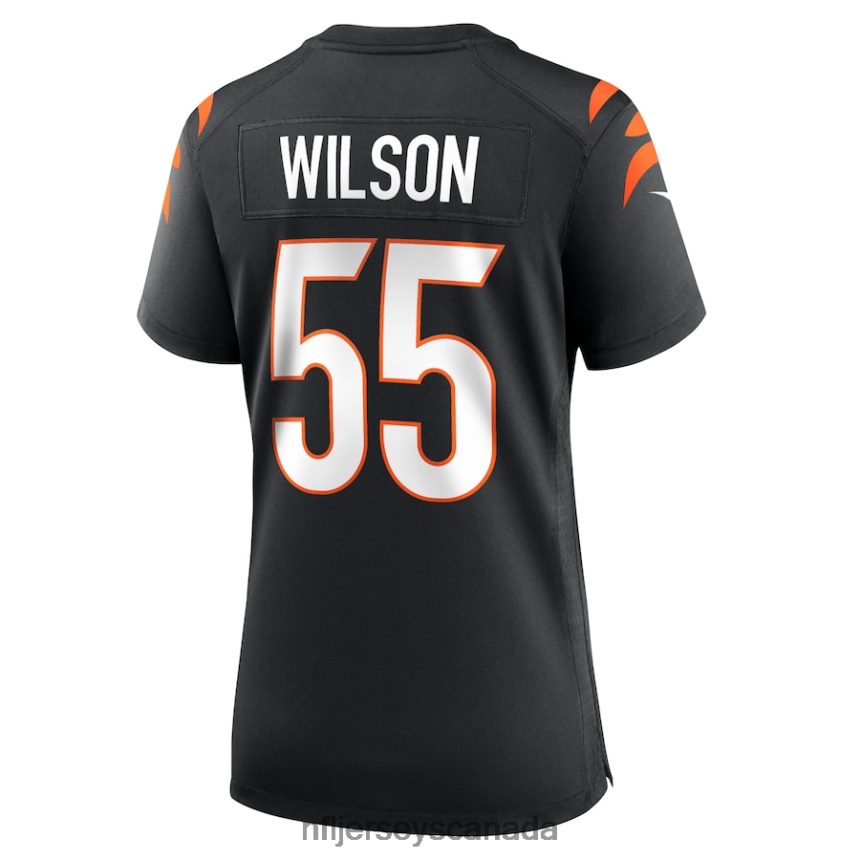 Women Cincinnati Bengals Logan Wilson Nike Black Game Jersey Clothing NFL TBXFR65820
