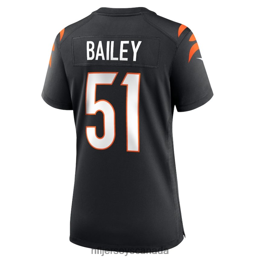Women Cincinnati Bengals Markus Bailey Nike Black Game Jersey Clothing NFL TBXFR65678