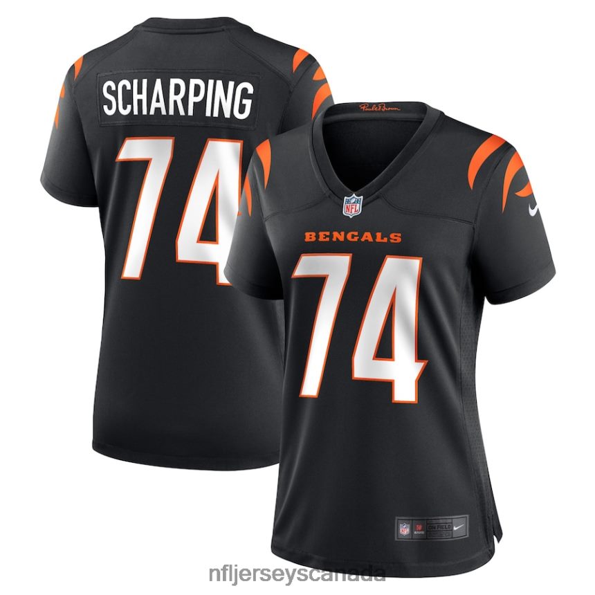 Women Cincinnati Bengals Max Scharping Nike Black Game Player Jersey Clothing NFL TBXFR65881
