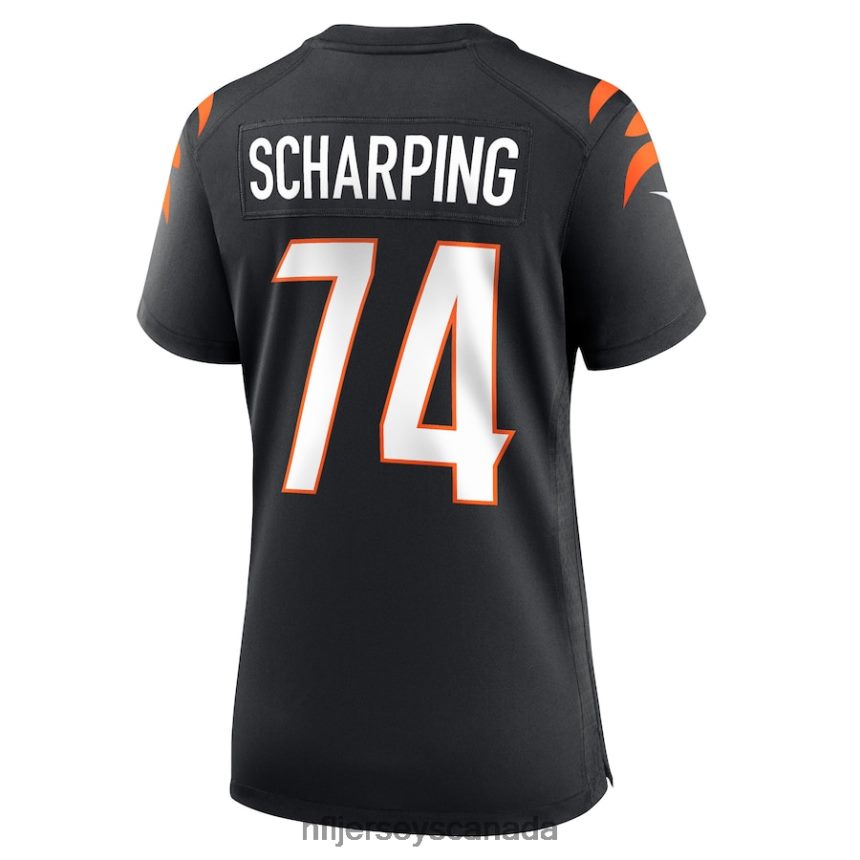 Women Cincinnati Bengals Max Scharping Nike Black Game Player Jersey Clothing NFL TBXFR65881