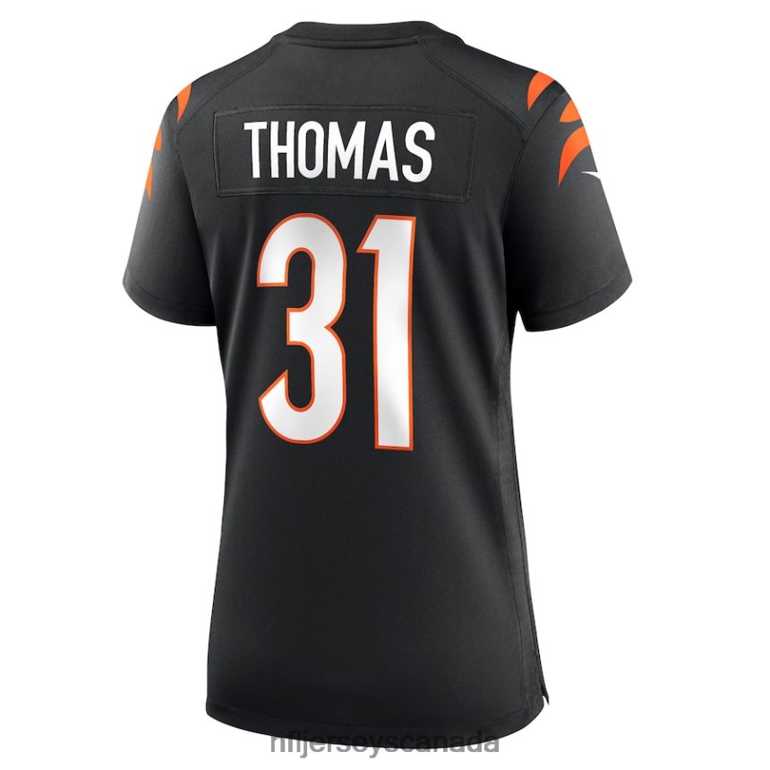 Women Cincinnati Bengals Michael Thomas Nike Black Game Jersey Clothing NFL TBXFR64817