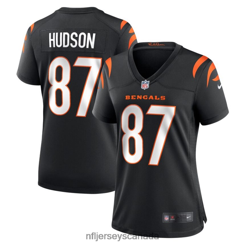 Women Cincinnati Bengals Tanner Hudson Nike Black Home Game Player Jersey Clothing NFL TBXFR66687
