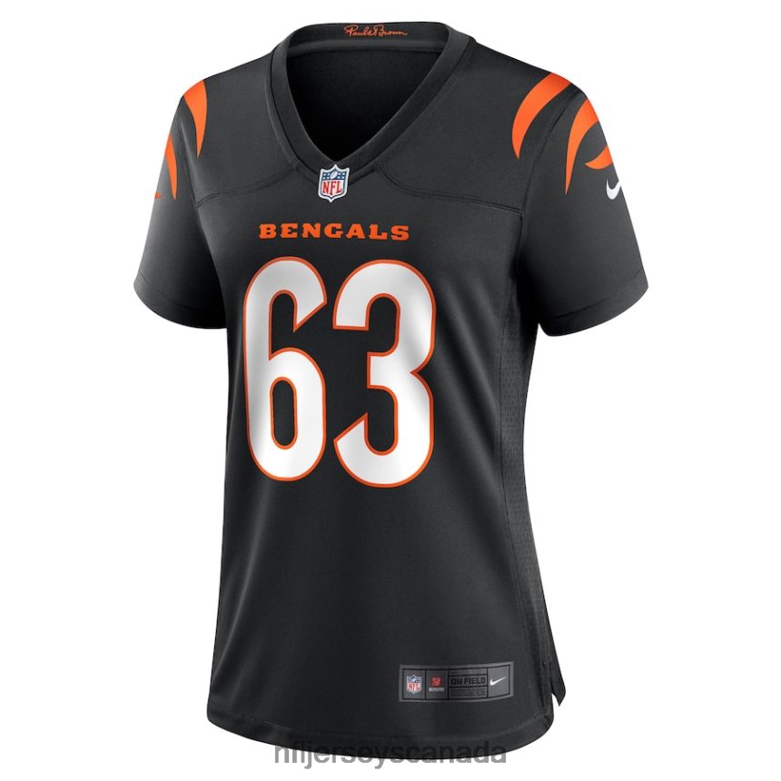Women Cincinnati Bengals Trey Hill Nike Black Game Jersey Clothing NFL TBXFR65931
