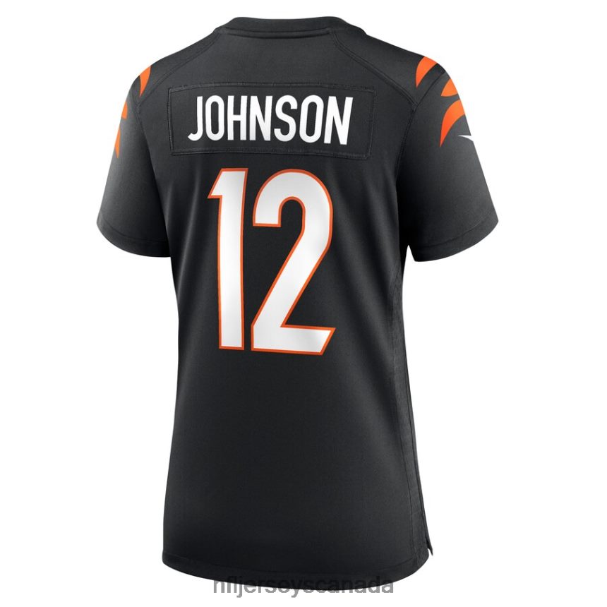 Women Cincinnati Bengals Tyron Johnson Nike Black Home Game Player Jersey Clothing NFL TBXFR66642
