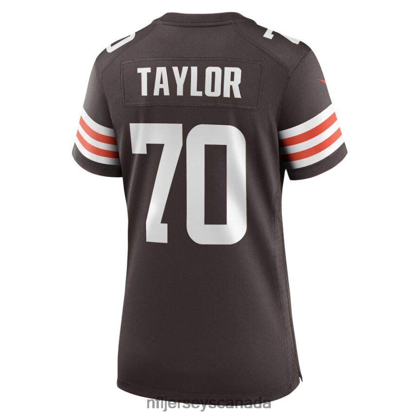 Women Cleveland Browns Alex Taylor Nike Brown Team Game Player Jersey Clothing NFL TBXFR65913