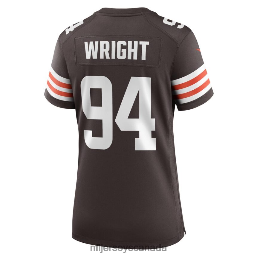 Women Cleveland Browns Alex Wright Nike Brown Game Player Jersey Clothing NFL TBXFR66189
