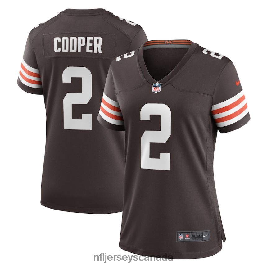 Women Cleveland Browns Amari Cooper Nike Brown Game Jersey Clothing NFL TBXFR64981