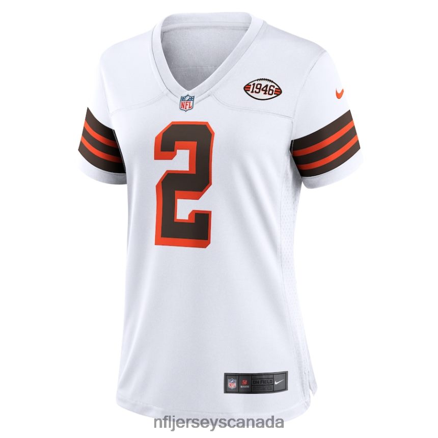 Women Cleveland Browns Amari Cooper Nike White Alternate Game Jersey Clothing NFL TBXFR66263