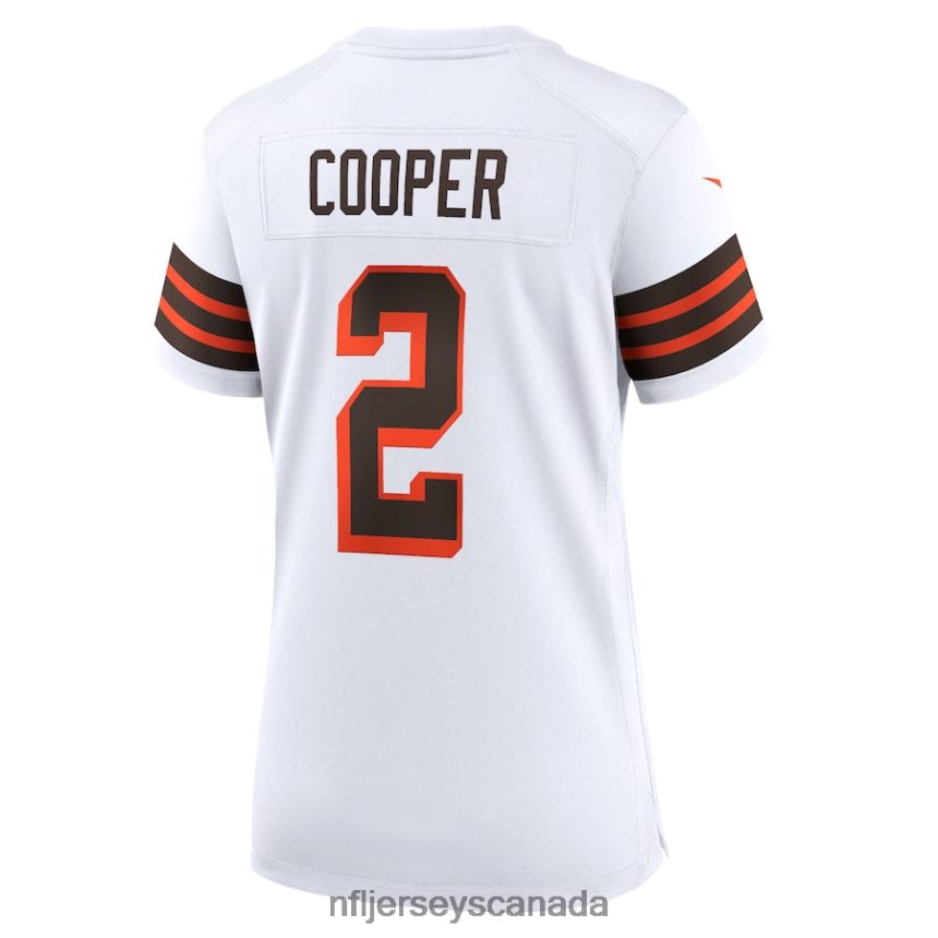 Women Cleveland Browns Amari Cooper Nike White Alternate Game Jersey Clothing NFL TBXFR66263